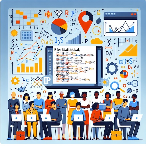 A square logo created with Copilot using the prompt R for Statistical Data Science.
